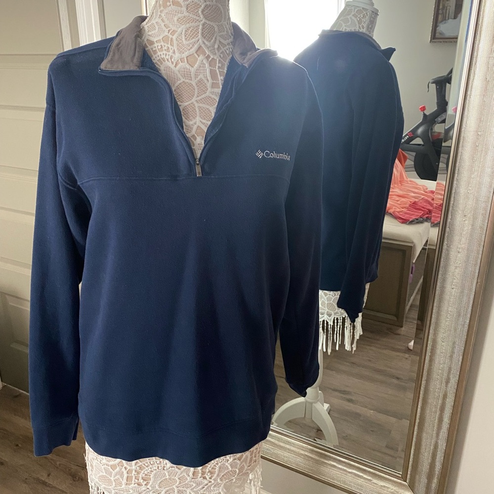 Men’s Columbia pullover in navy